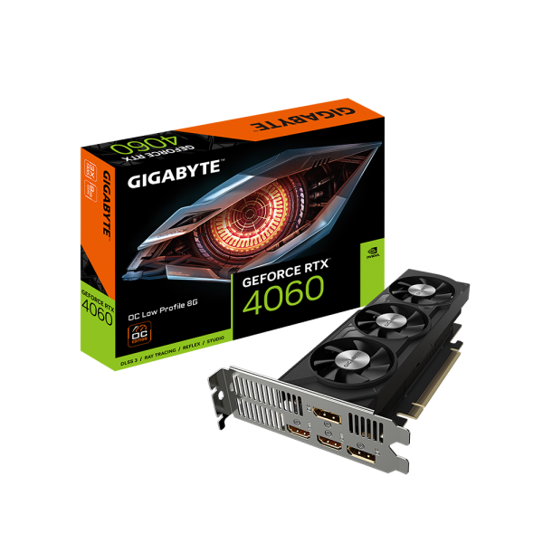 TARJETA DE VIDEO NVIDIA GEFORCE RTX 4060 OC 8GB LOW PROFILE GIGABYTE