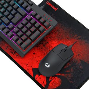 KIT GAMER 4 EN 1 REDRAGON S147 / MOUSE KING M724 / AUDIFONOS CRONUS H211 / MOUSEPAD PISCES P016 / TECLADO 100% RGB MEMBRANA 16 s147 sp9 redragon,KIT GAMER,TECLADO,MOUSE Trulu Store