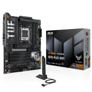 PLACA MADRE ASUS TUF GAMING X870-PLUS WIFI 7 / BT 5.4 / PCIE GEN 5.0 / AMD AM5 / ATX