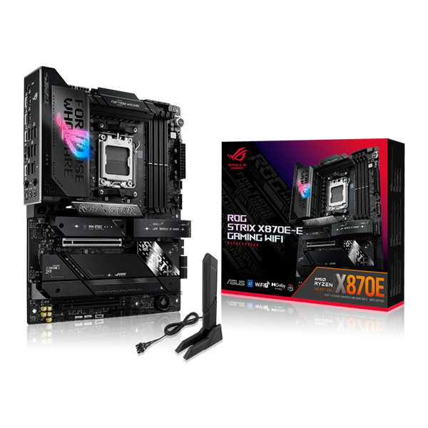 PLACA MADRE ASUS ROG STRIX X870E-E GAMING WIFI 7 / BT 5.4 / PCIE GEN 5.0 / AMD AM5 / ATX 3 PLACA MADRE ASUS ROG STRIX X870E-E GAMING WIFI 7 / BT 5.4 / PCIE GEN 5.0 / AMD AM5 / ATX