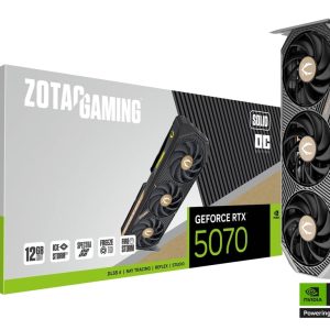 TARJETA DE VIDEO ZOTAC NVIDIA RTX 5070 SOLID OC 12GB