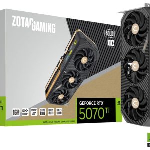 TARJETA DE VIDEO ZOTAC NVIDIA RTX 5070 TI SOLID OC 16GB
