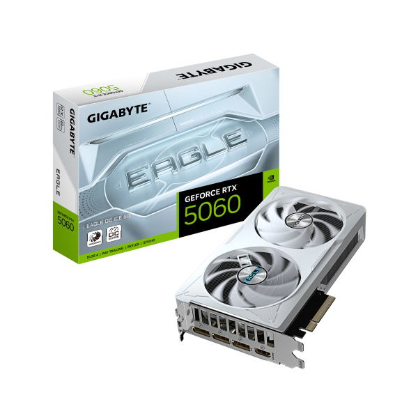 PC Gamer ICE AMD Ryzen 5 9600 / RTX 5060 8GB Eagle OC ICE / 16GB DDR5 5600Mhz / SSD NVMe 500GB / Gabinete XPG Valor Air Plus White - 4 Ventiladores - Imagen 2