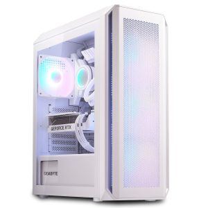 PC Gamer ICE AMD Ryzen 5 9600 / RTX 5060 TI 16GB Aero OC ICE / 16GB DDR5 5600Mhz / SSD NVMe 500GB / Gabinete XPG Valor Air Plus White - 4 Ventiladores