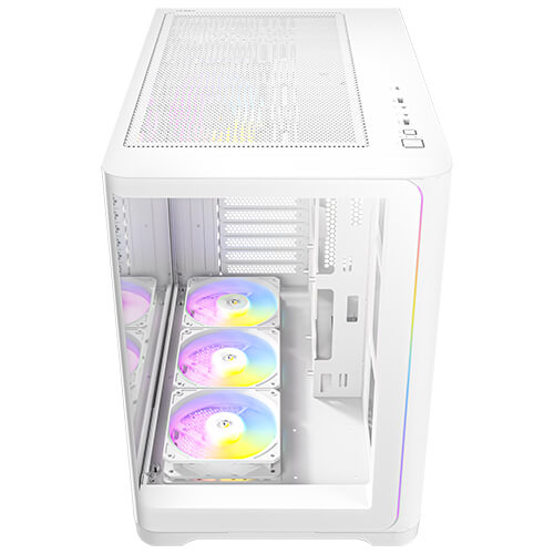 GABINETE TIPO PECERA ANTEC C5 CURVE ARGB WHITE - VIDRIO CURVO / 4 VENTILADORES ARGB 7 GABINETE TIPO PECERA ANTEC C5 CURVE ARGB WHITE - VIDRIO CURVO / 4 VENTILADORES ARGB - Imagen 6