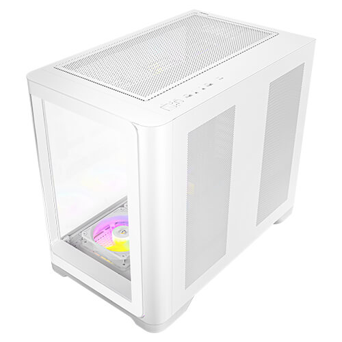 GABINETE TIPO PECERA ANTEC C5 CURVE ARGB WHITE - VIDRIO CURVO / 4 VENTILADORES ARGB 8 GABINETE TIPO PECERA ANTEC C5 CURVE ARGB WHITE - VIDRIO CURVO / 4 VENTILADORES ARGB - Imagen 7