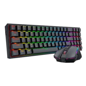 KIT TECLADO Y MOUSE REDRAGON INALAMBRICO S136 - TECLADO POLLUX PRO K628RGB 78% Y MOUSE  M693-RGB